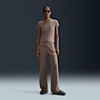 ■NIKE■ Sportswear Chill Velour Mid Rise Open Hem Sweatpant Nike Sportswear Chill Knit Women's Mid-Rise Velour Pants